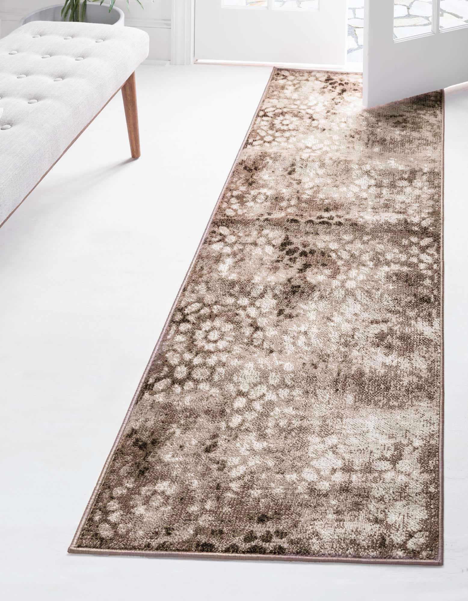 Brown 100cm X 500cm Monaco Runner Rug Irugs Nz