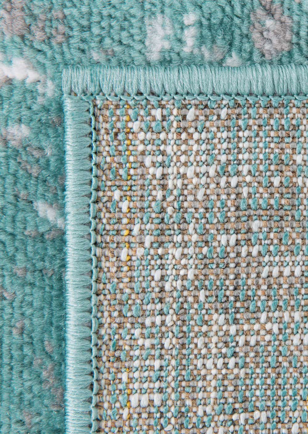 Turquoise 2' x 13' Monaco Runner Rug eSaleRugs