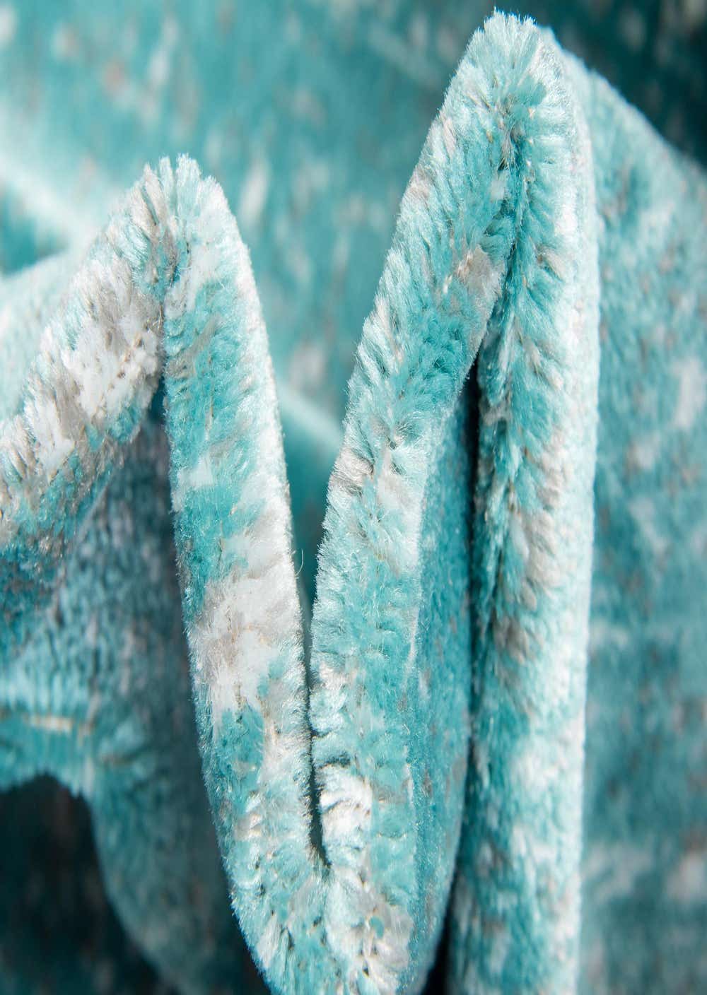 Turquoise 2' x 13' Monaco Runner Rug eSaleRugs