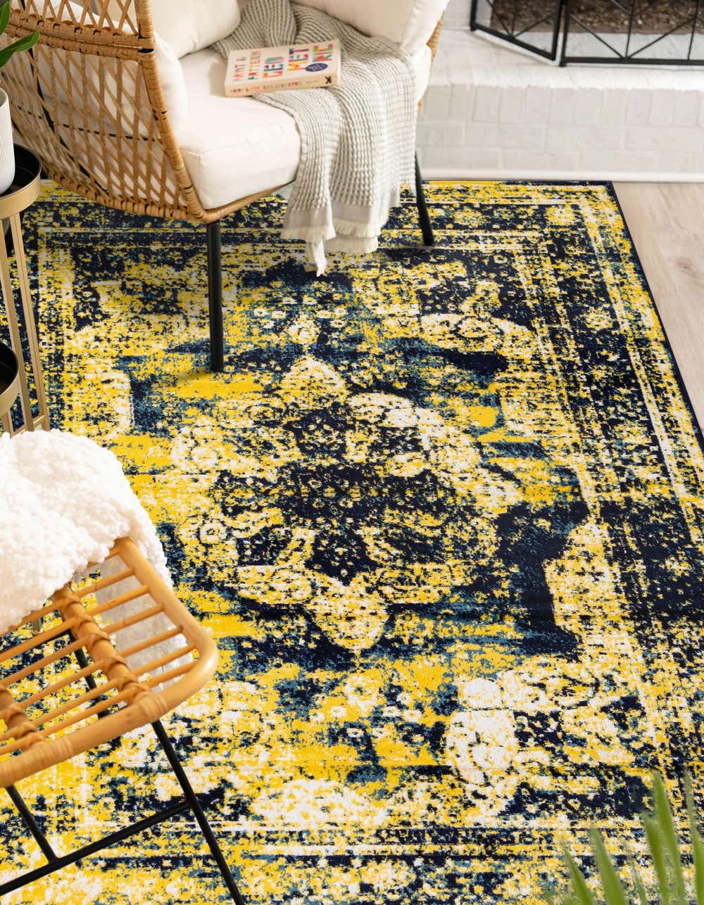 Navy Blue 9' x 12' Monaco Rug | eSaleRugs