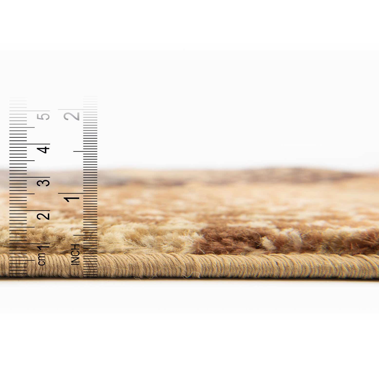 Beige 4' x 4' Cafe Round Rug