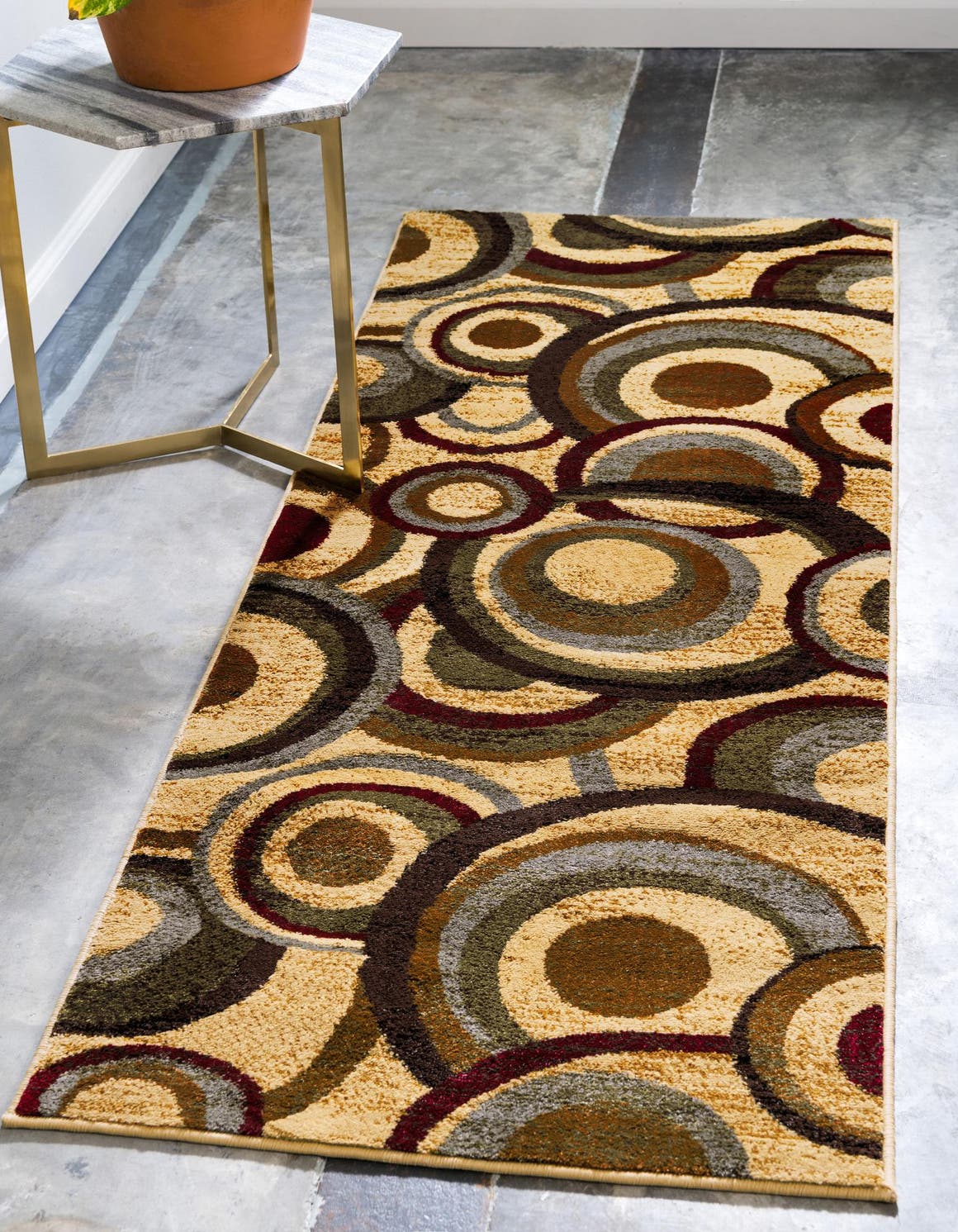 Beige 2' 2 x 6' Coffee Shop Runner Rug eSaleRugs