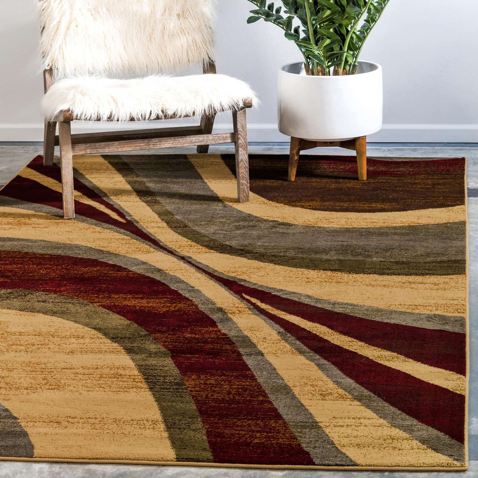 Beige 9' x 12' Cafe Rug