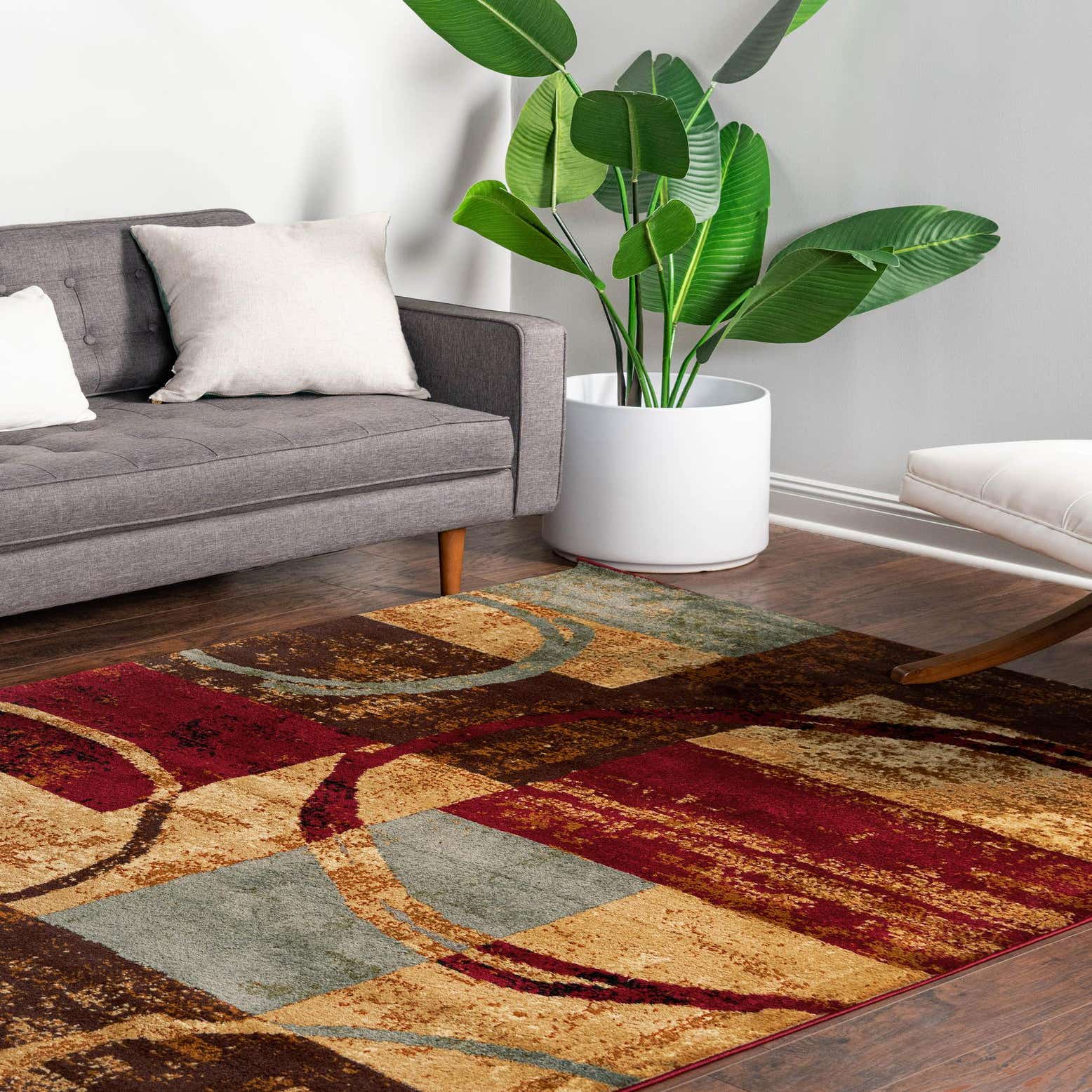 Multicolor 3' x 5' 3 Cafe Rug