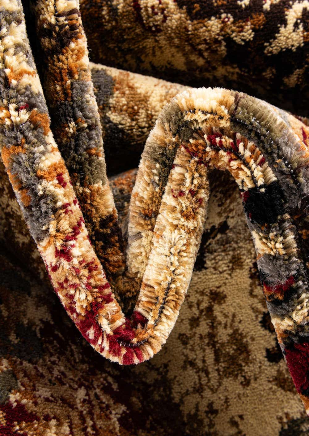 Beige 8' x 8' Coffee Shop Round Rug Rugs.ca