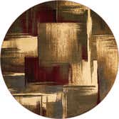 Burgundy round rug Burgundy round rug