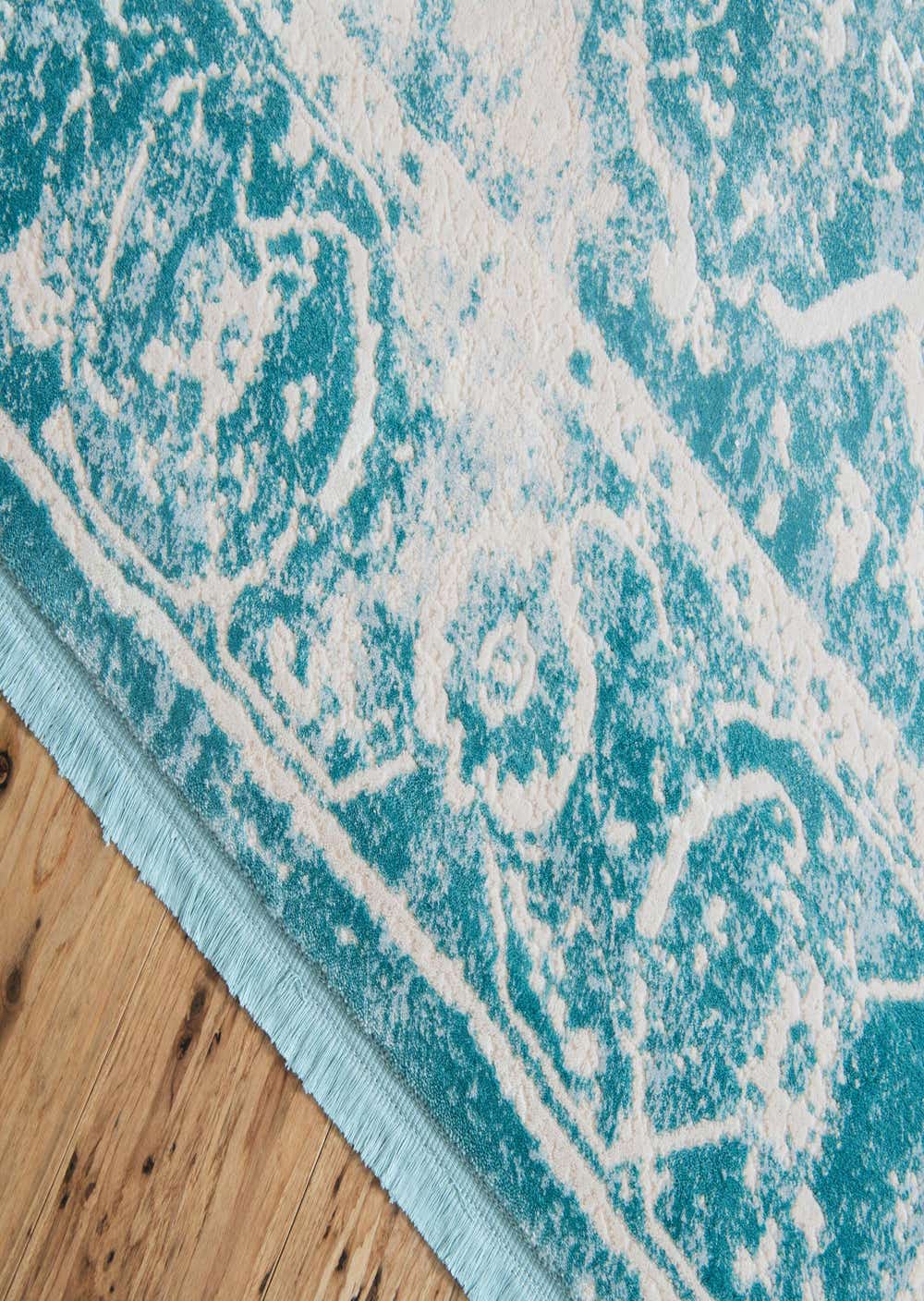 Blue 4' x 6' New Vintage Rug eSaleRugs