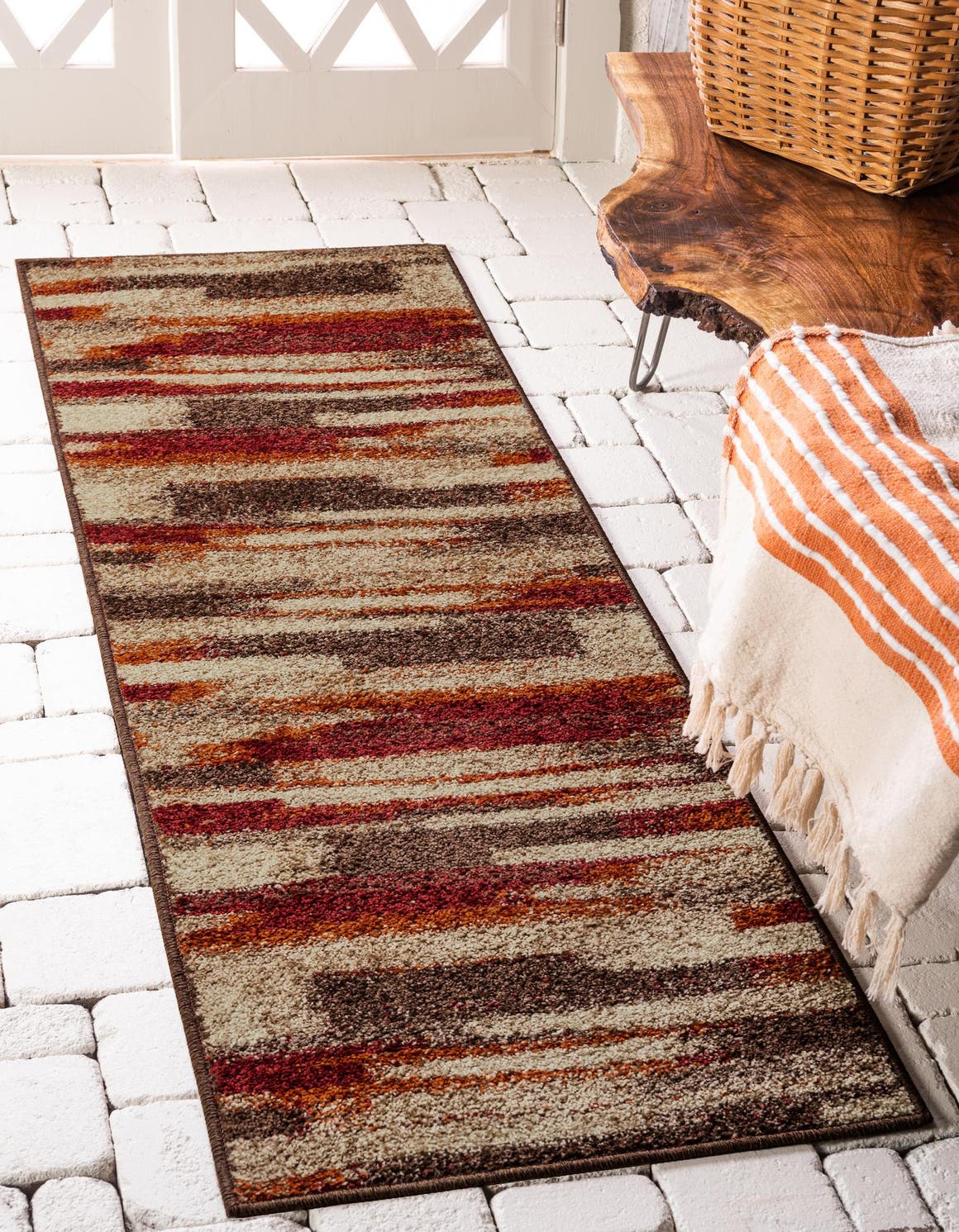 Multicolor 2' x 6' Harvest Runner Rug eSaleRugs