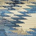 Blue 2' x 6' Outdoor Modern Runner Rug | Rugs.com