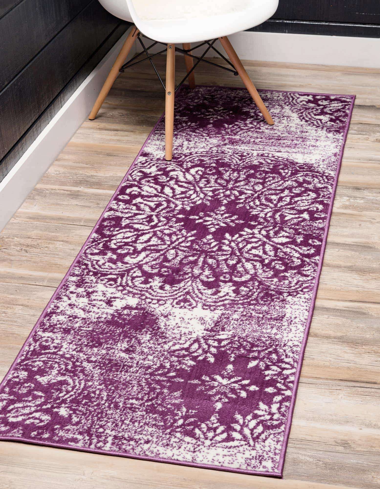 Purple 100cm X 500cm Monaco Runner Rug Au Rugs Purple 100cm X 500cm Monaco Runner Rug Au Rugs