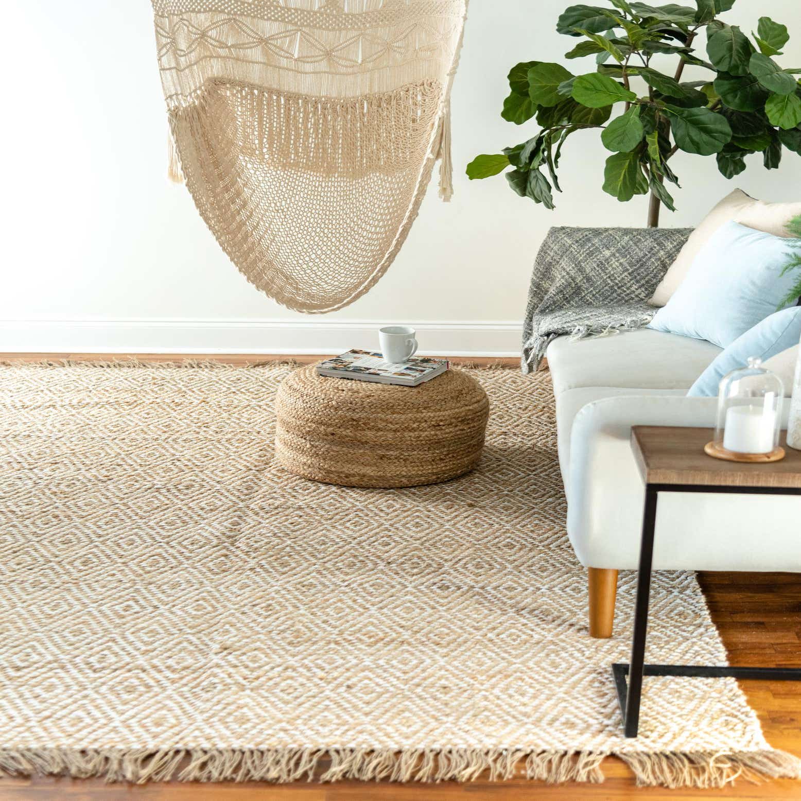 Natural 8' x 10' Hand Woven Braided Jute Rug eSaleRugs