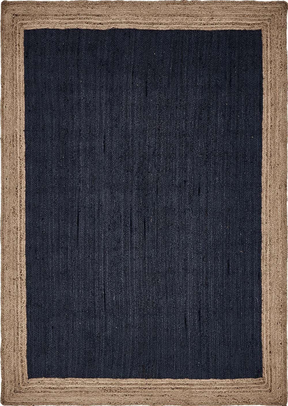 Navy Blue 8' x 10' Braided Jute Rug