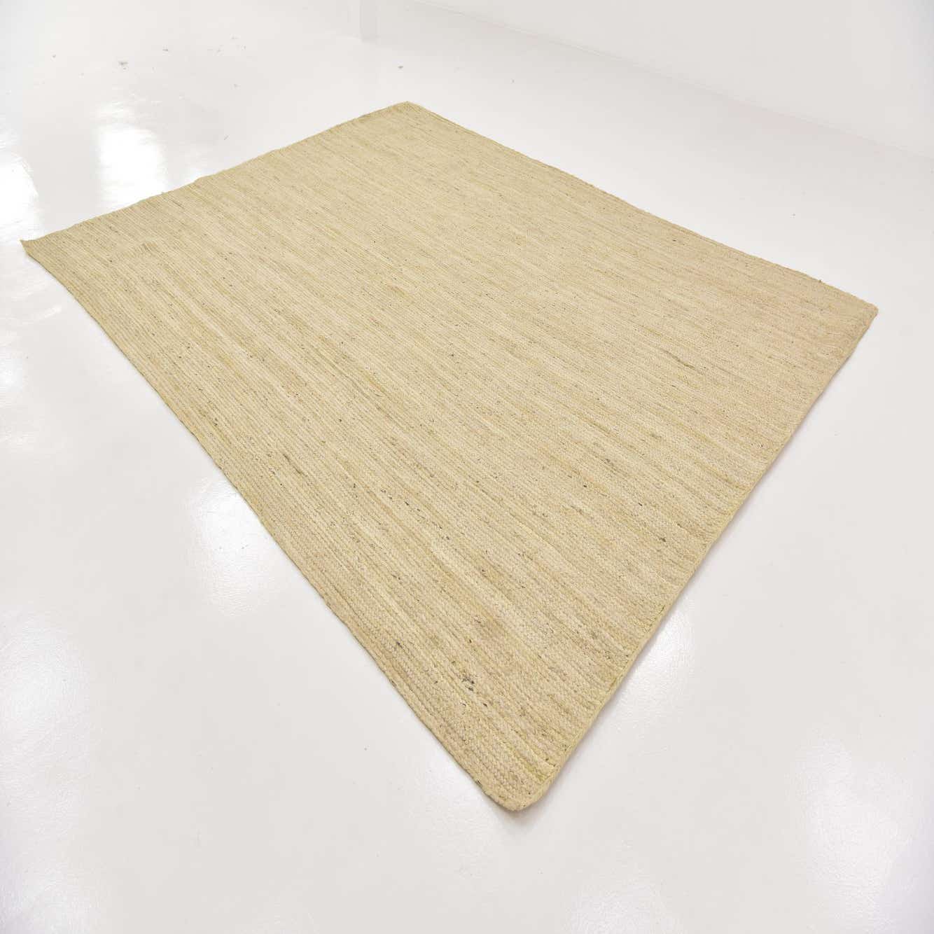 White 9' x 12' Hand Braided Jute Rug eSaleRugs