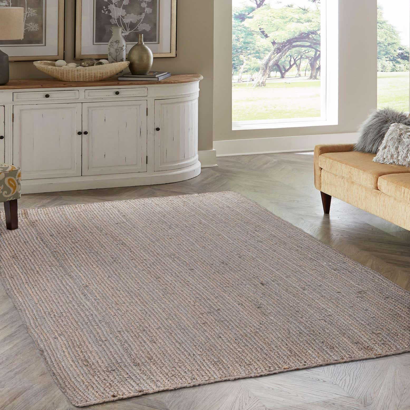 Gray 9' x 12' Hand Braided Jute Rug eSaleRugs