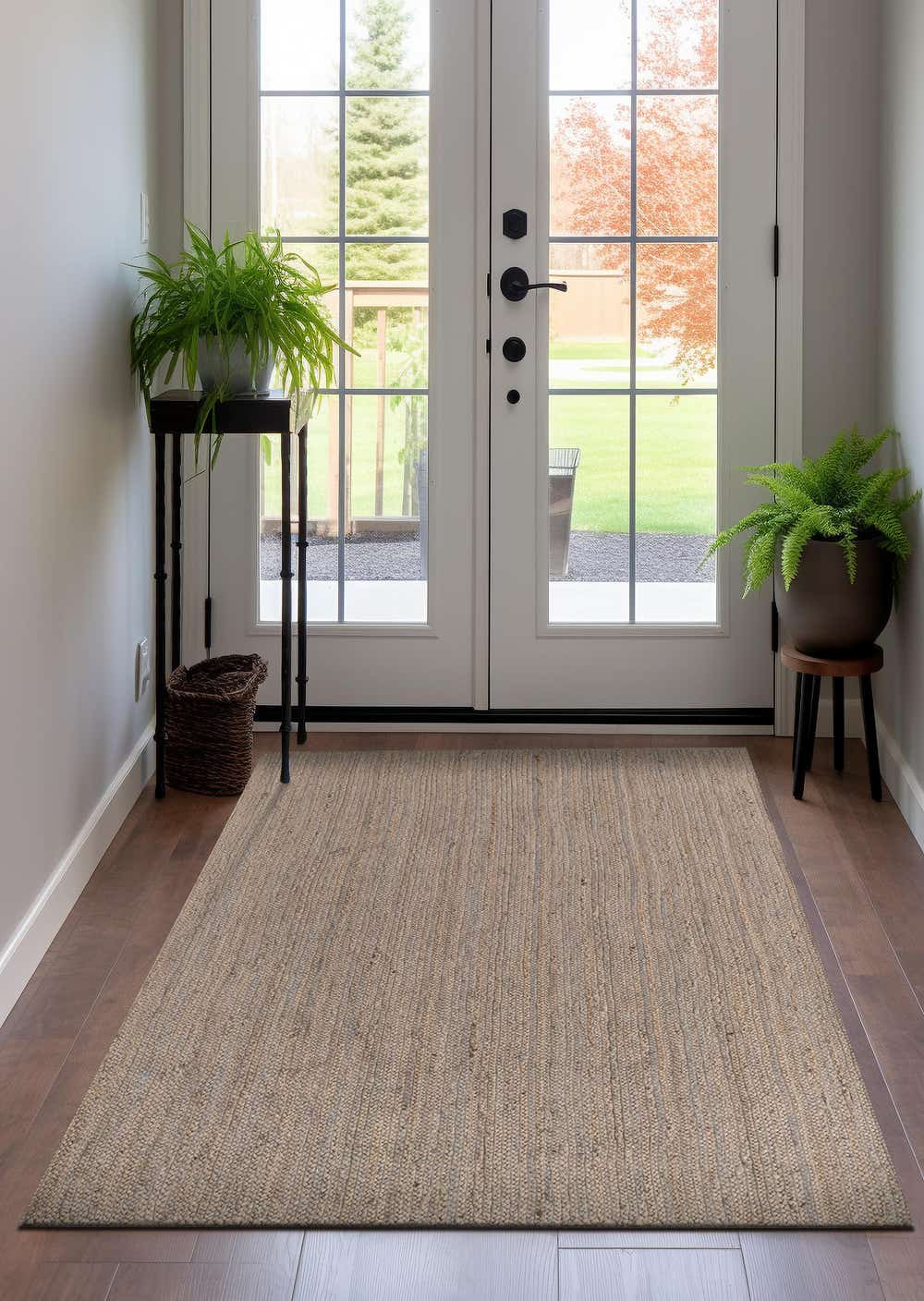 Gray 5' 1 x 8' Hand Braided Jute Rug eSaleRugs