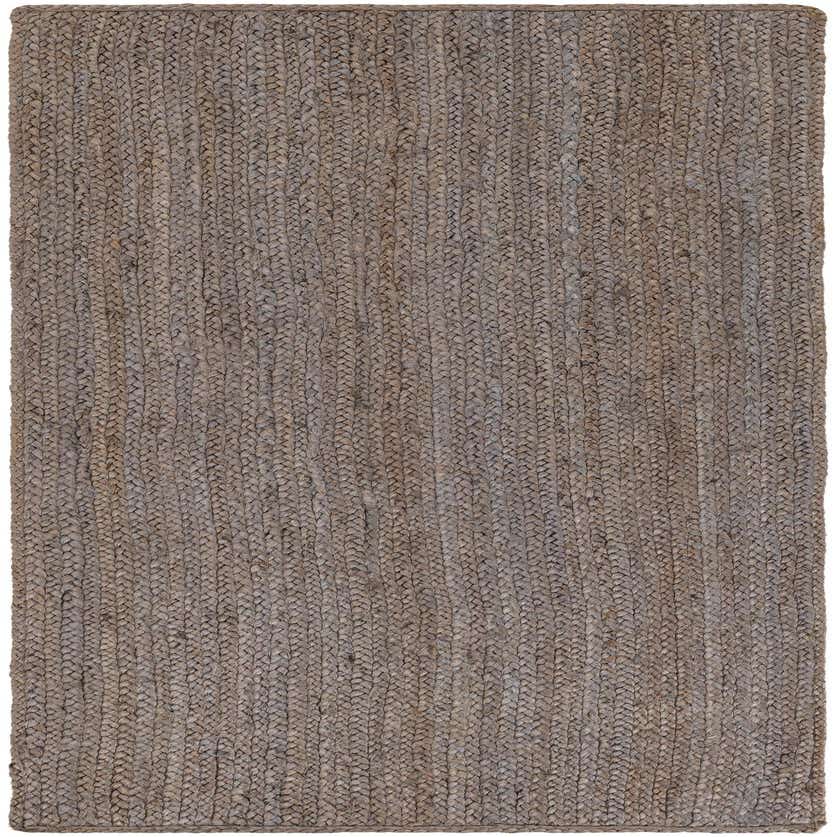 Gray 2' 6 x 6' 1 Hand Braided Jute Runner Rug eSaleRugs