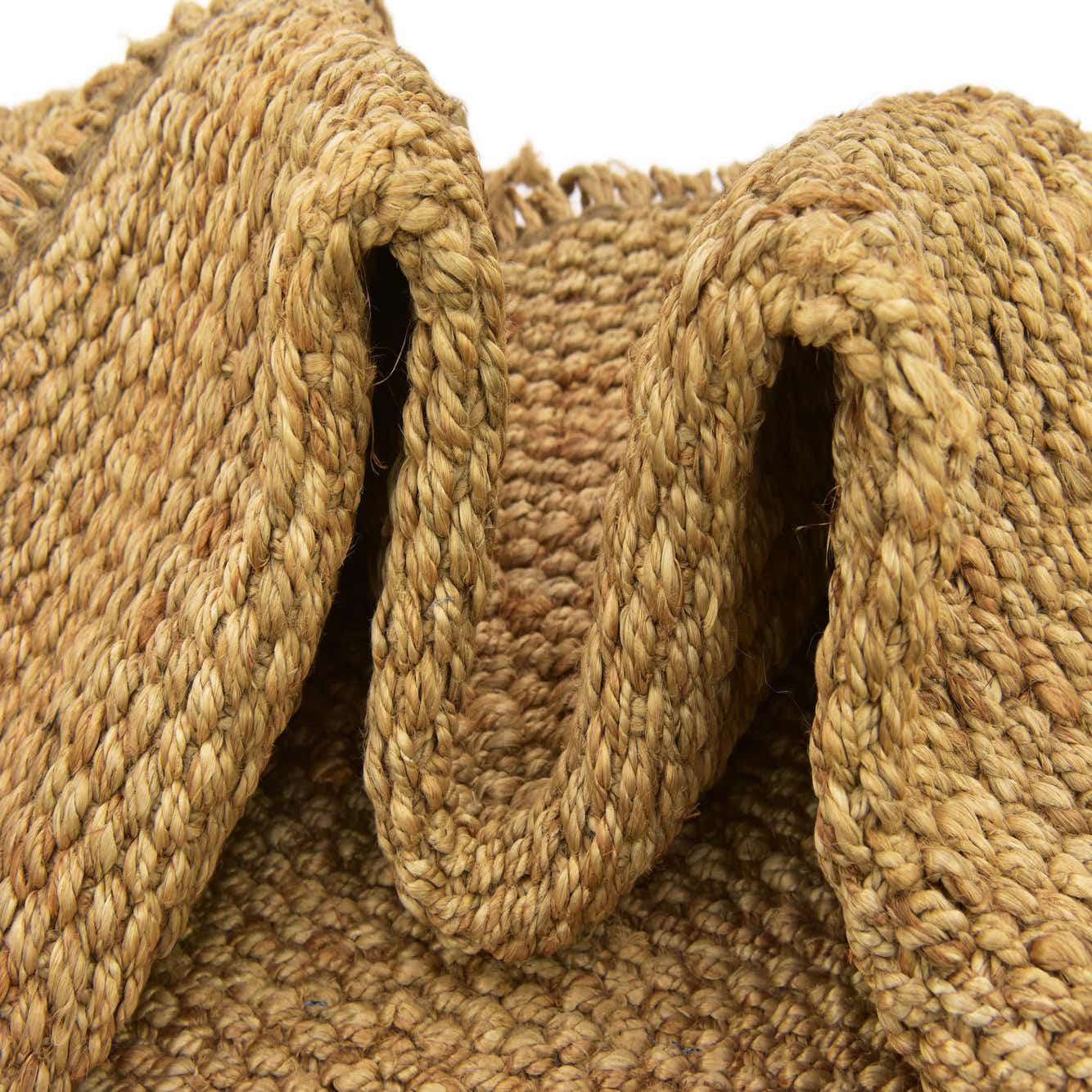 Natural 5' 1 x 8' Hand Woven Chunky Jute Rug eSaleRugs