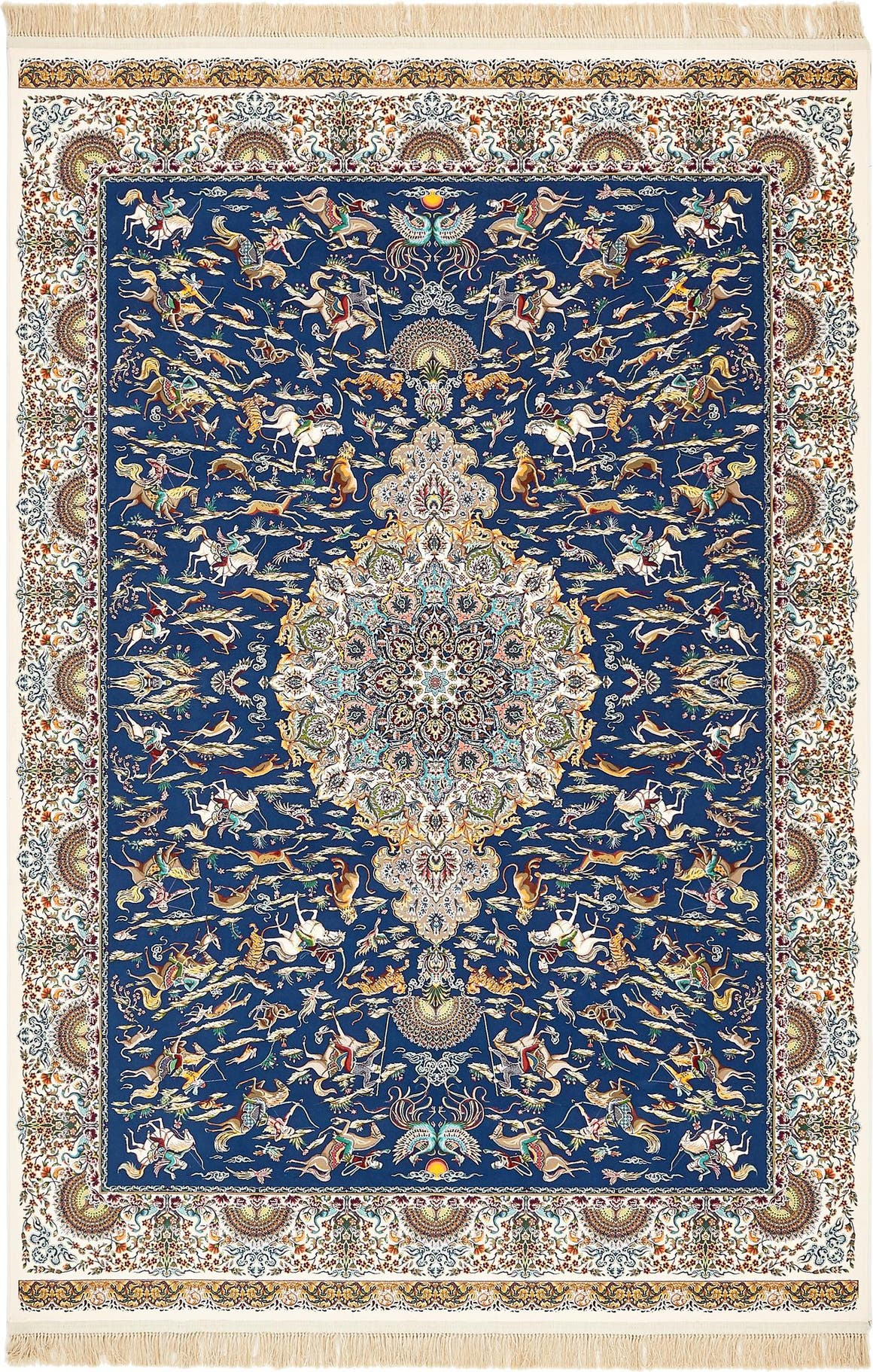 Dark Blue 300cm x 395cm Dynasty Rug AU Rugs