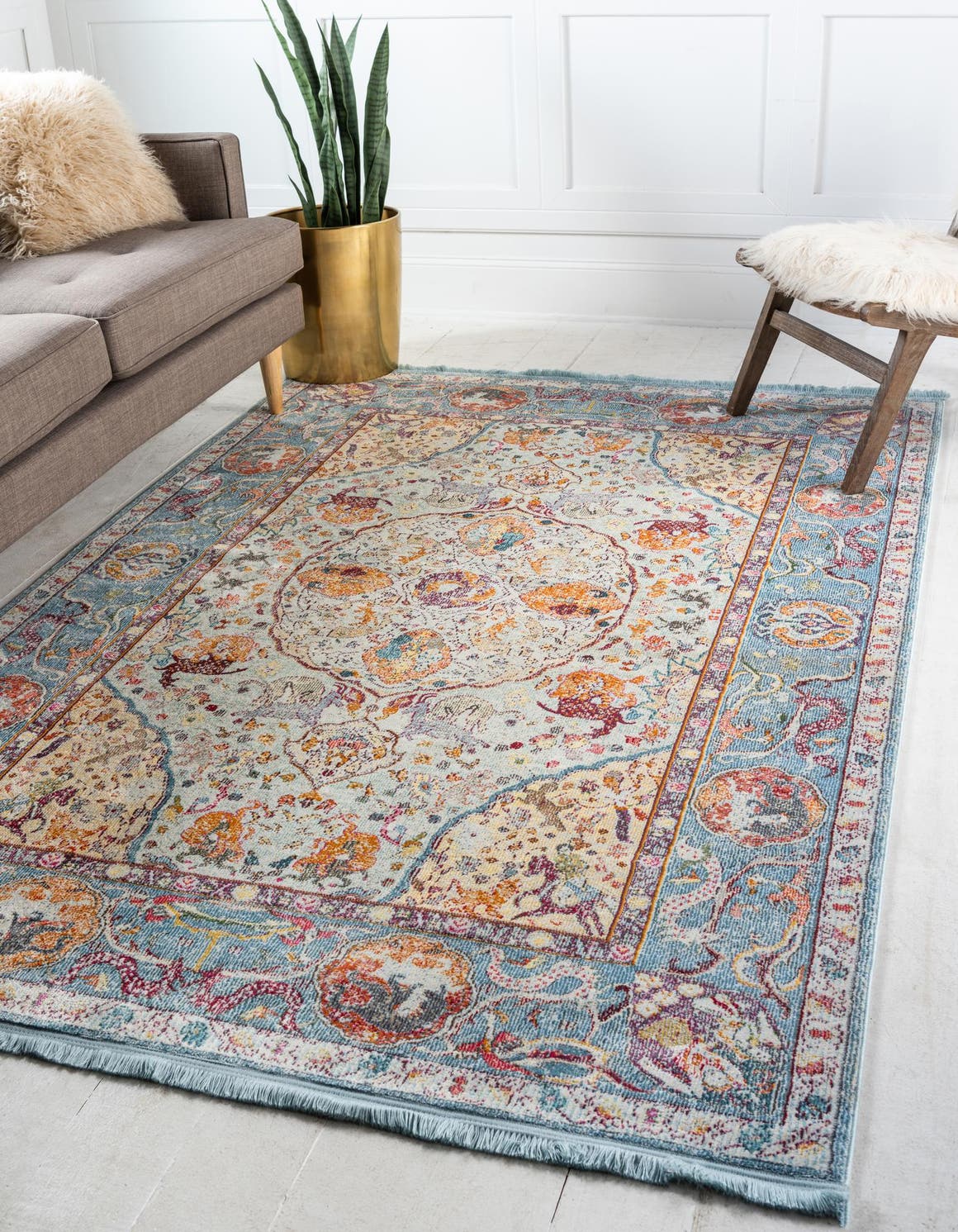Light Blue 10' x 13' Havana Rug eSaleRugs