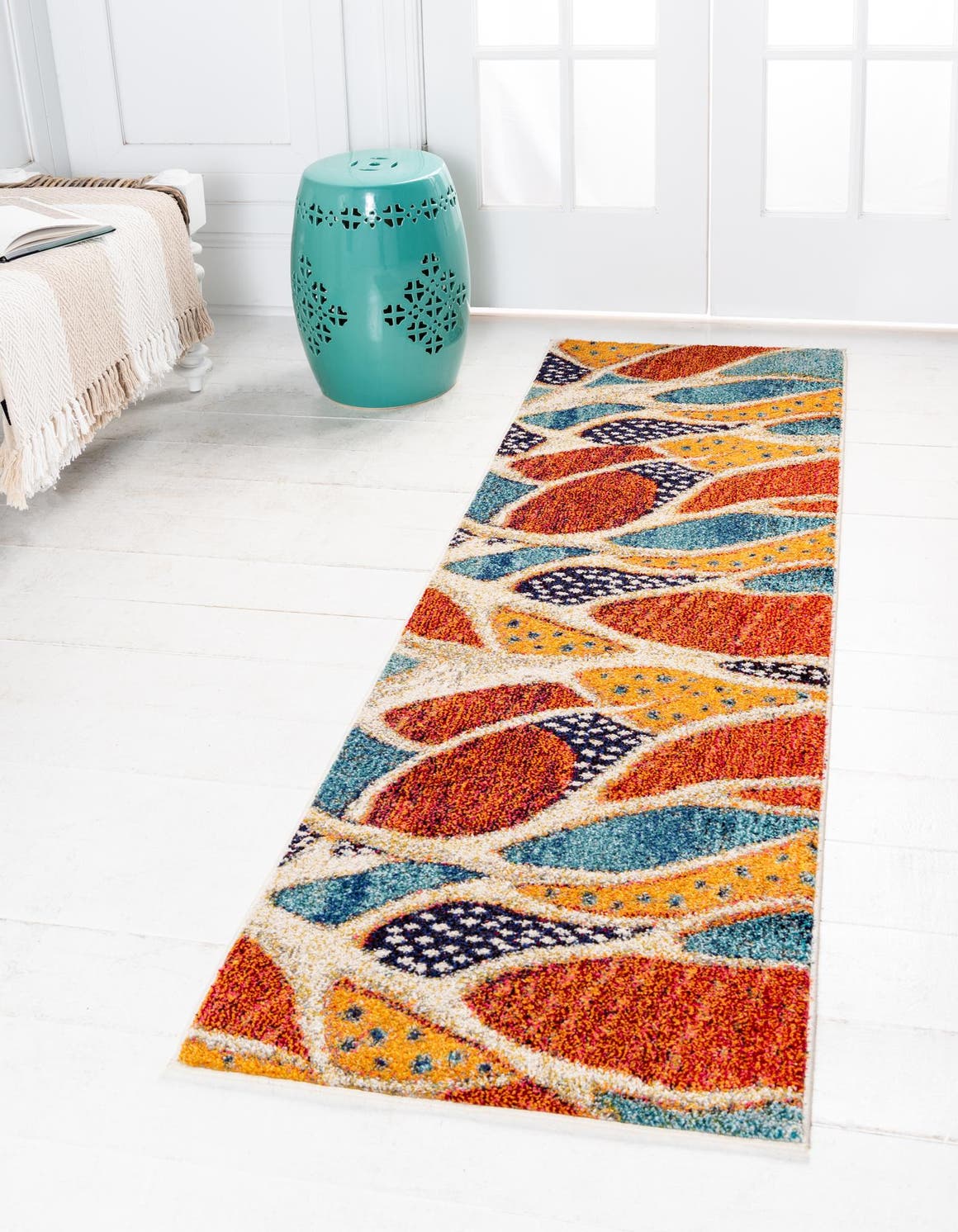 Rust Red 2' 2 x 6' 7 Capri Runner Rug eSaleRugs