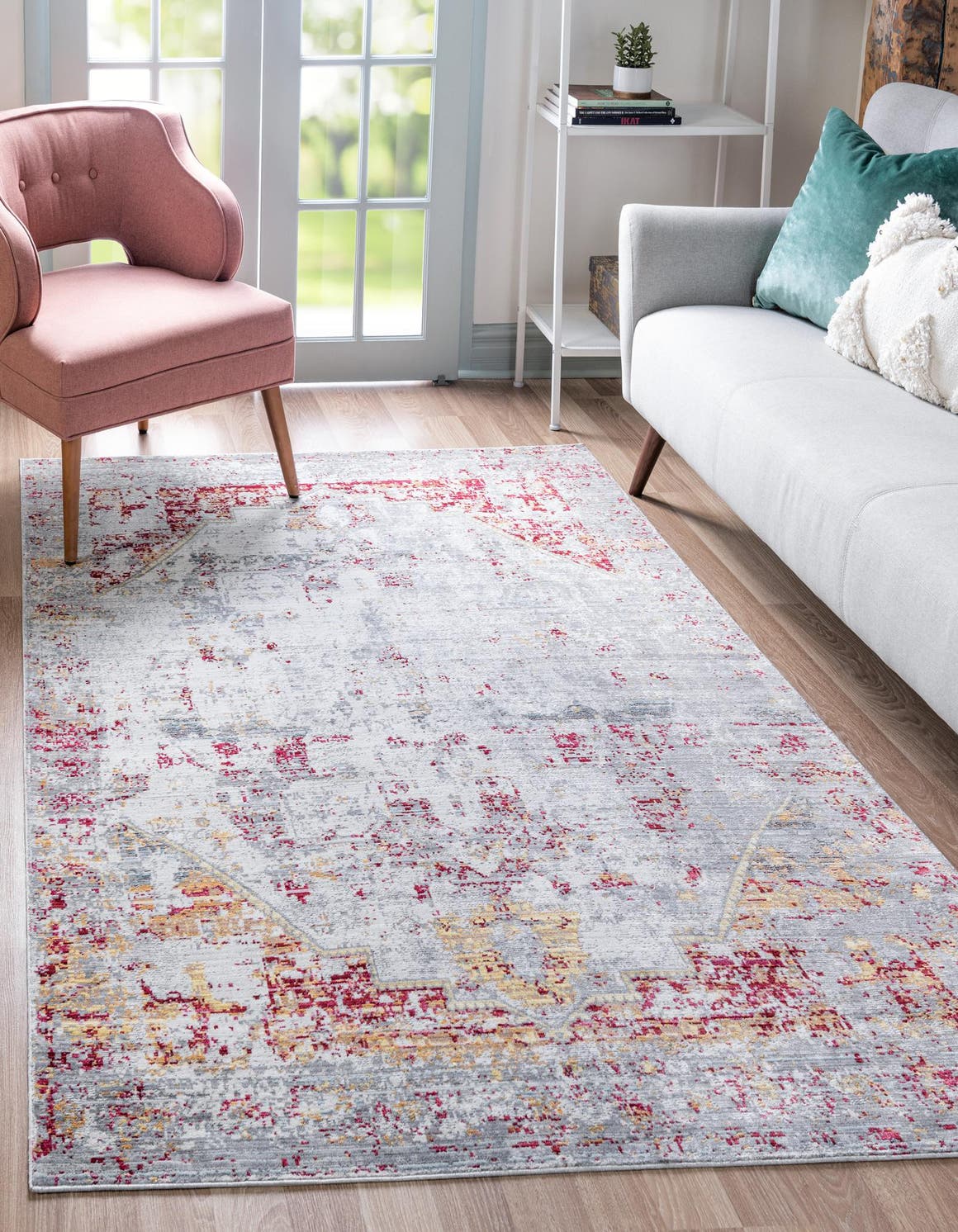 Gray 9' x 12' Aqua Rug eSaleRugs