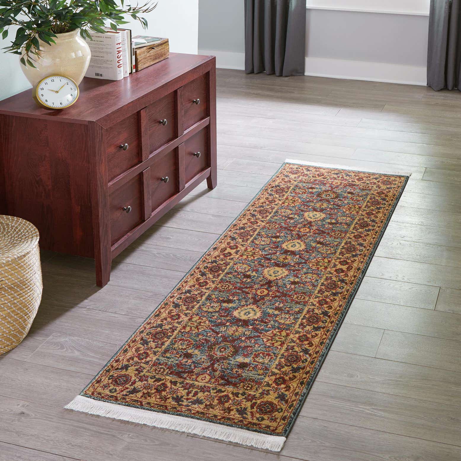 Blue 2' x 6' Chelsea Runner Rug