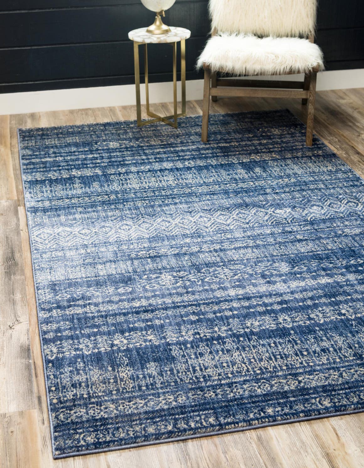 Navy Blue 8' x 10' Apollo Rug