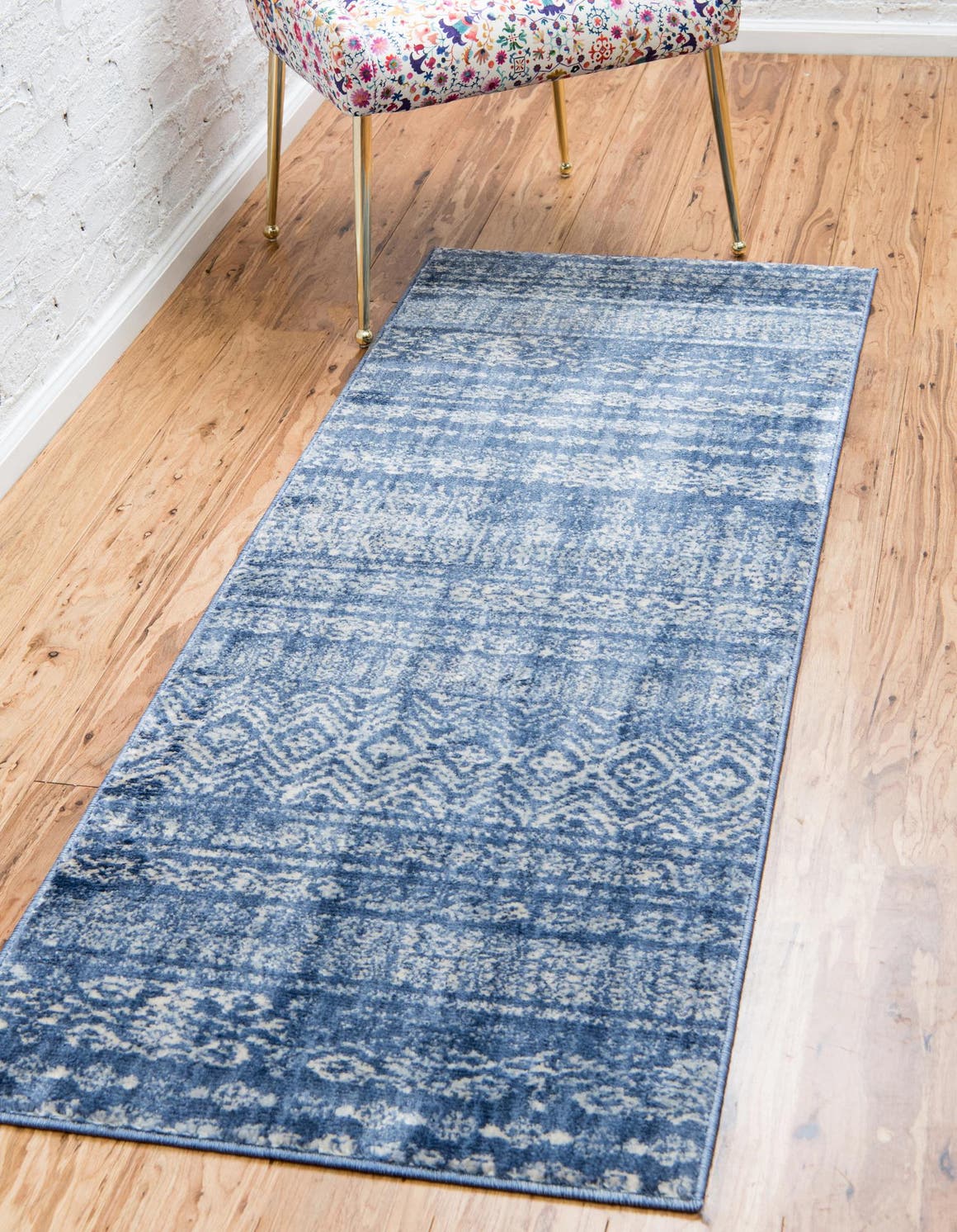 Navy Blue 2' 2 x 6' Apollo Runner Rug