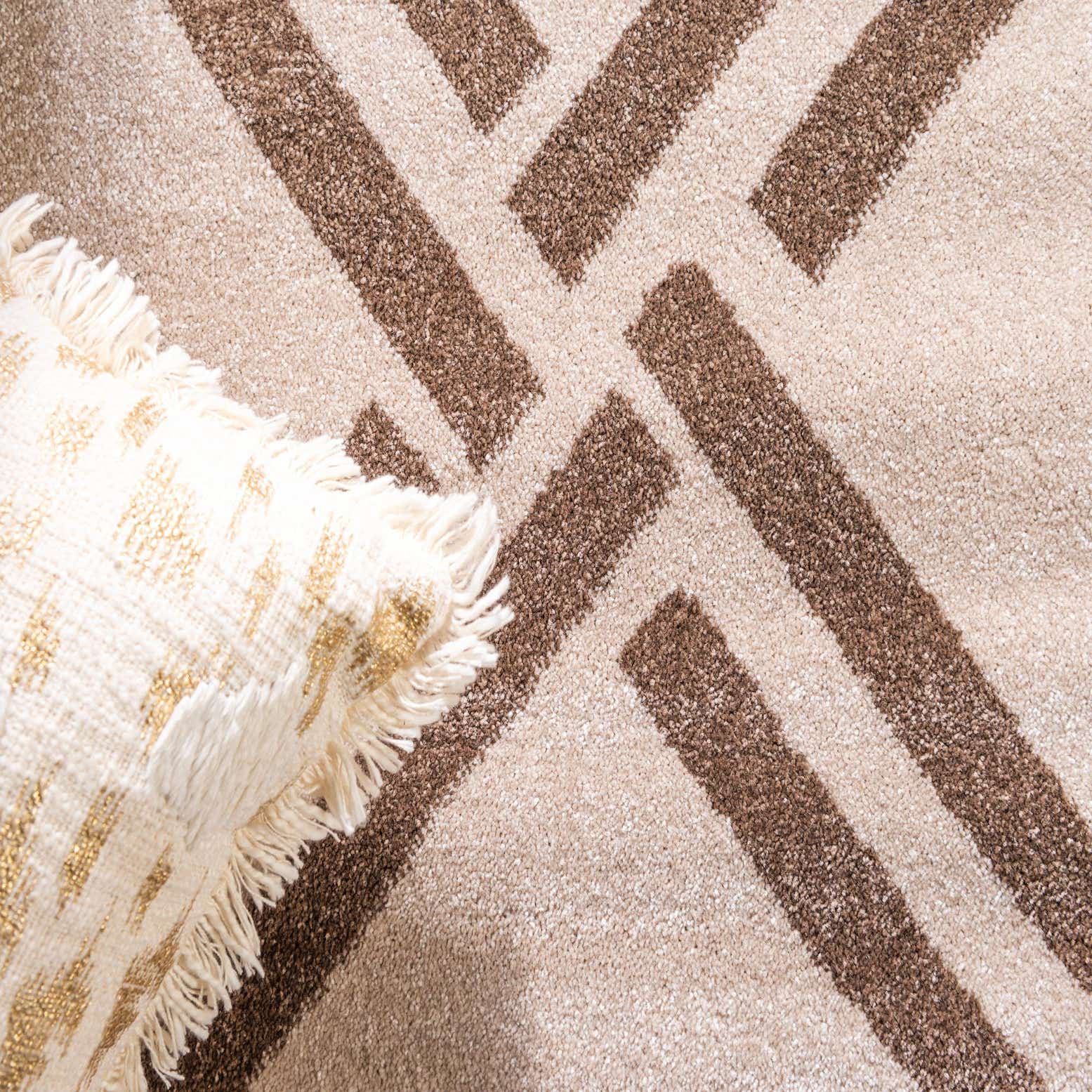 Beige 160cm x 230cm Trellis Rug AU Rugs