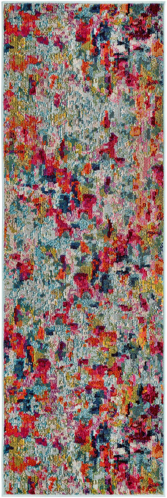 Multicolor 2' 2 x 6' Spectrum Runner Rug | eSaleRugs