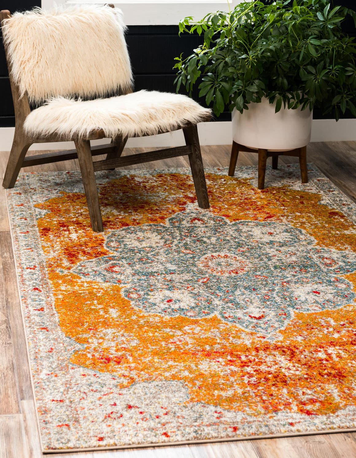 Orange 245cm x 305cm Venice Rug AU Rugs