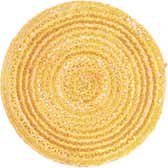 100cm x 100cm Braided Chindi Round Rug thumbnail