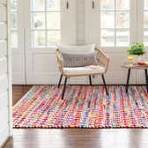 60cm x 90cm Braided Chindi Rug thumbnail