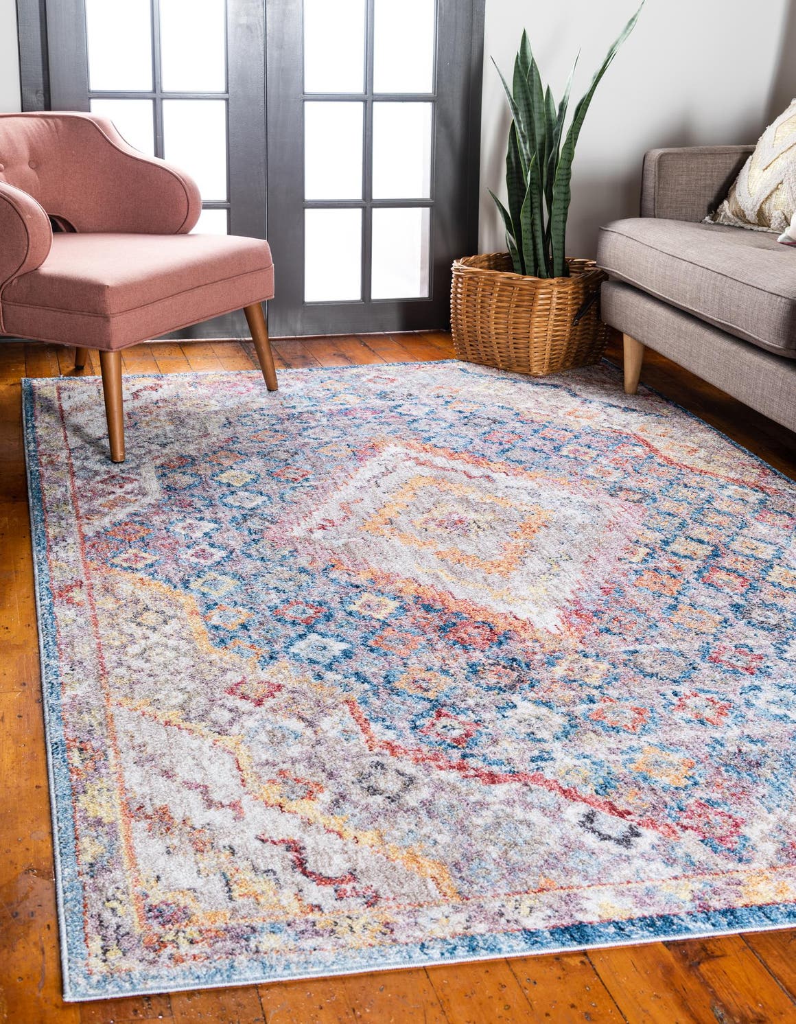Blue 9' x 12' Williamsburg Rug