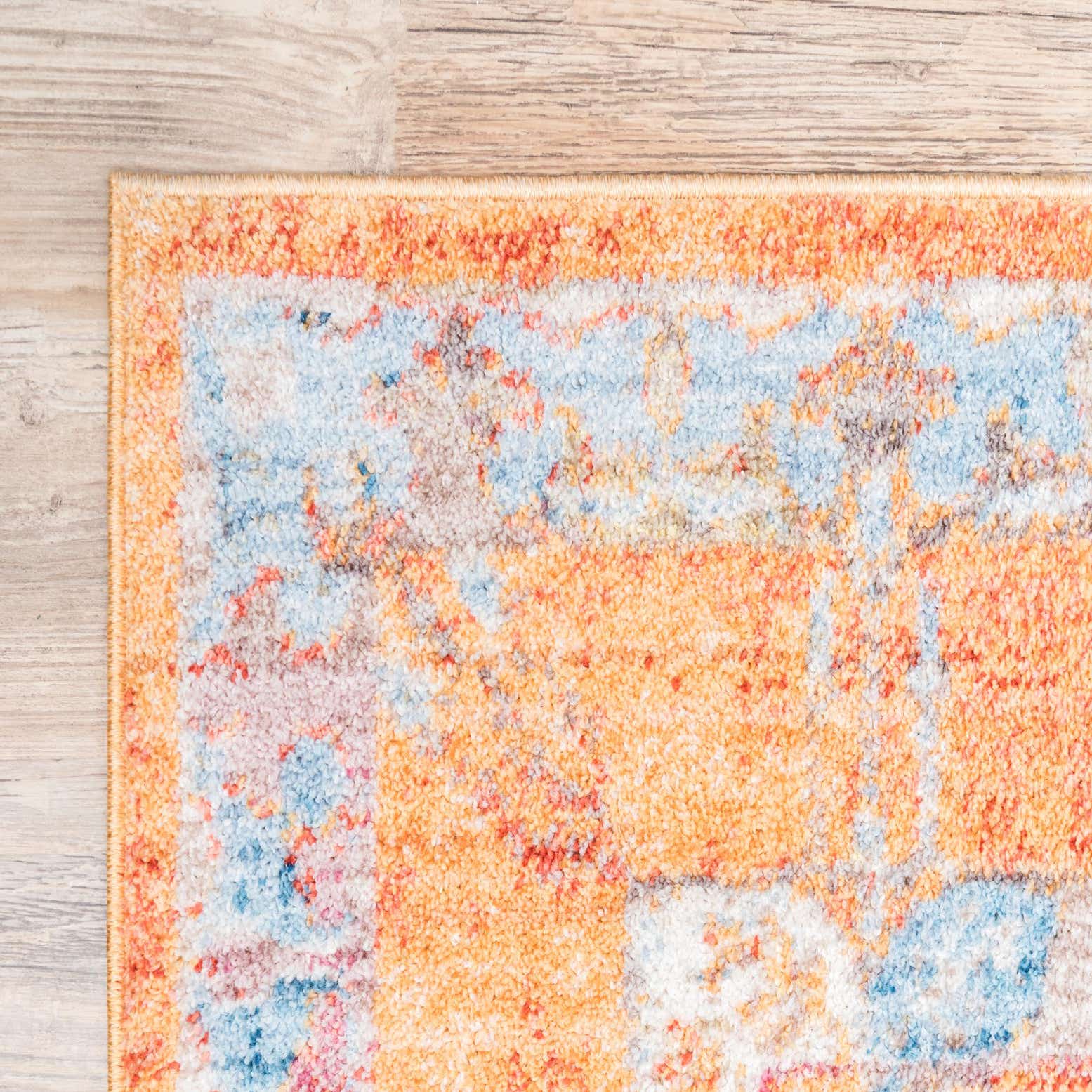 Orange 2' 7 x 8' 2 Williamsburg Runner Rug
