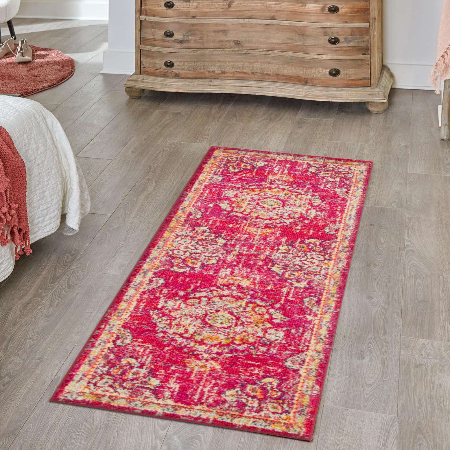 Magenta 2' 2 x 6' Madeline Runner Rug