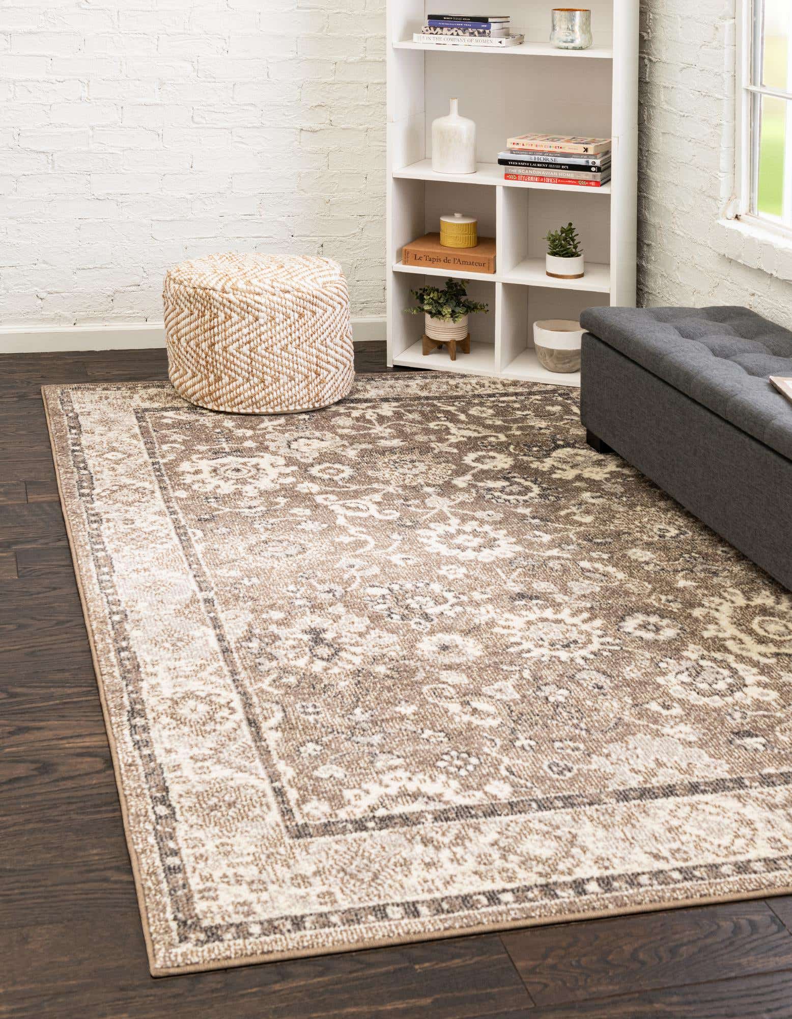Beige Brown 160cm x 230cm Carrington Rug AU Rugs