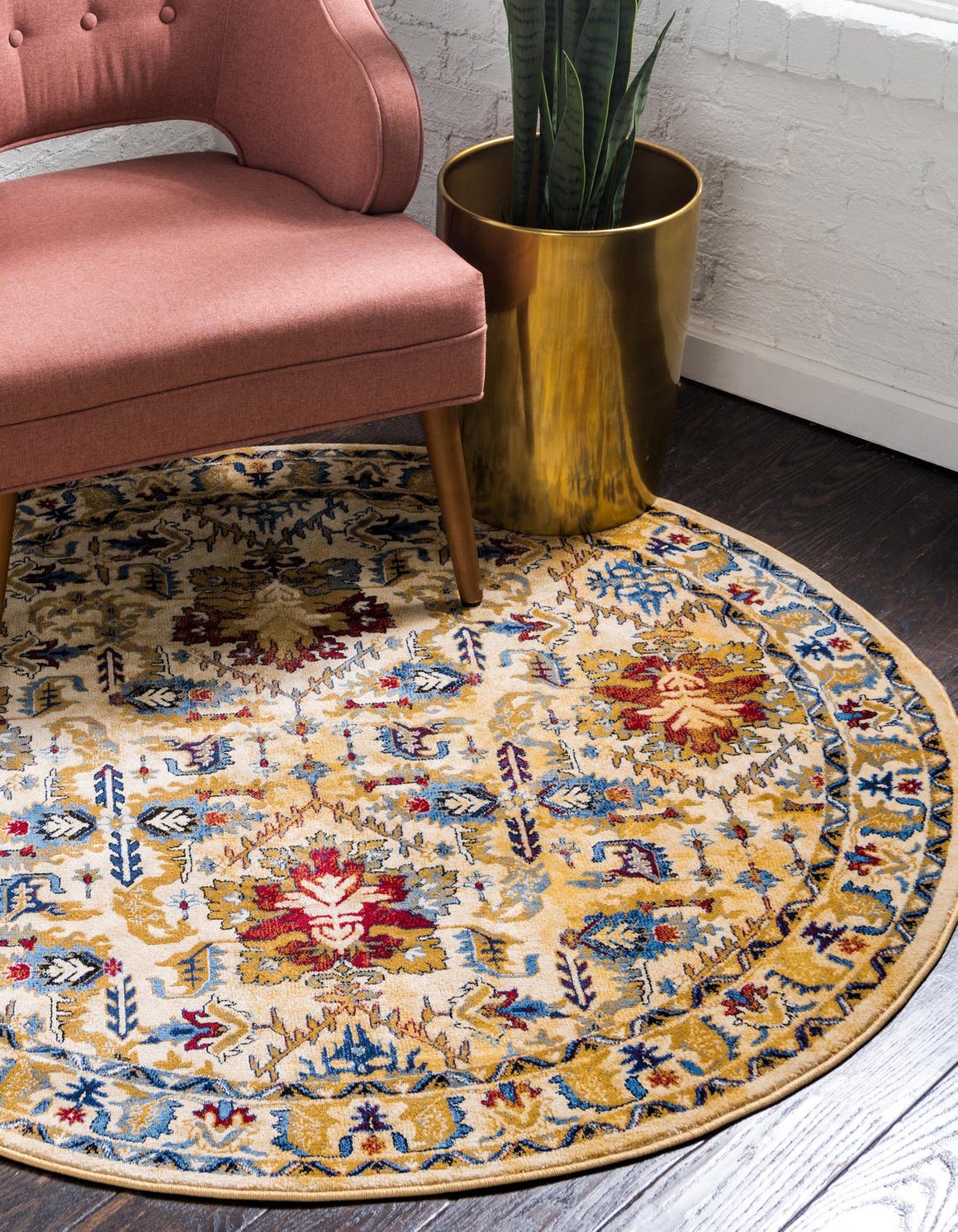 Ivory 152cm x 152cm Round Rug AU Rugs