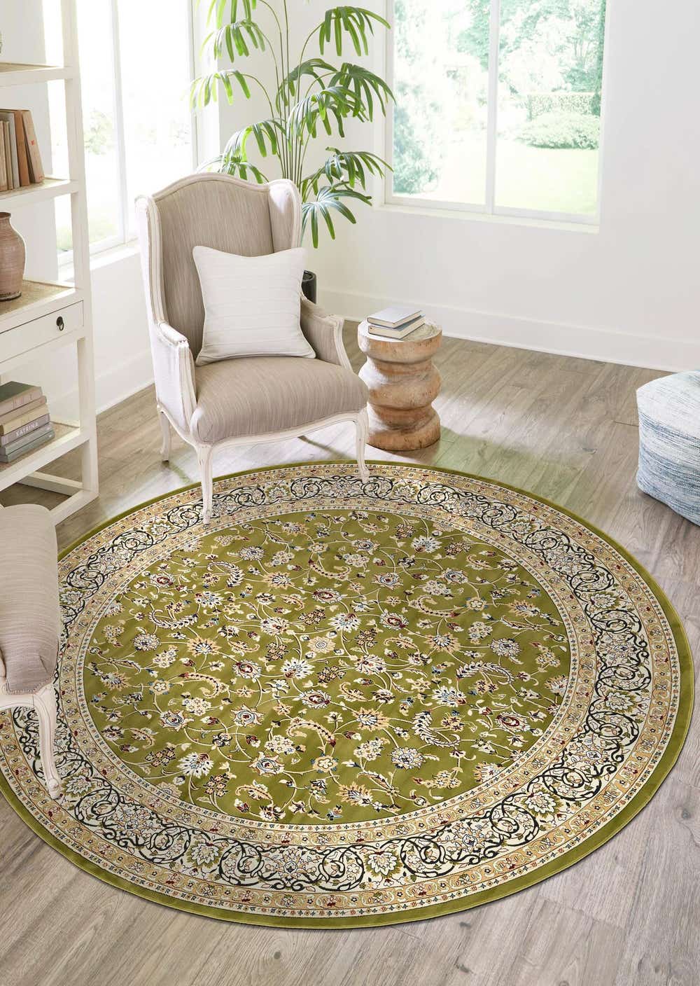 Green 10' x 10' Rabia Round Rug