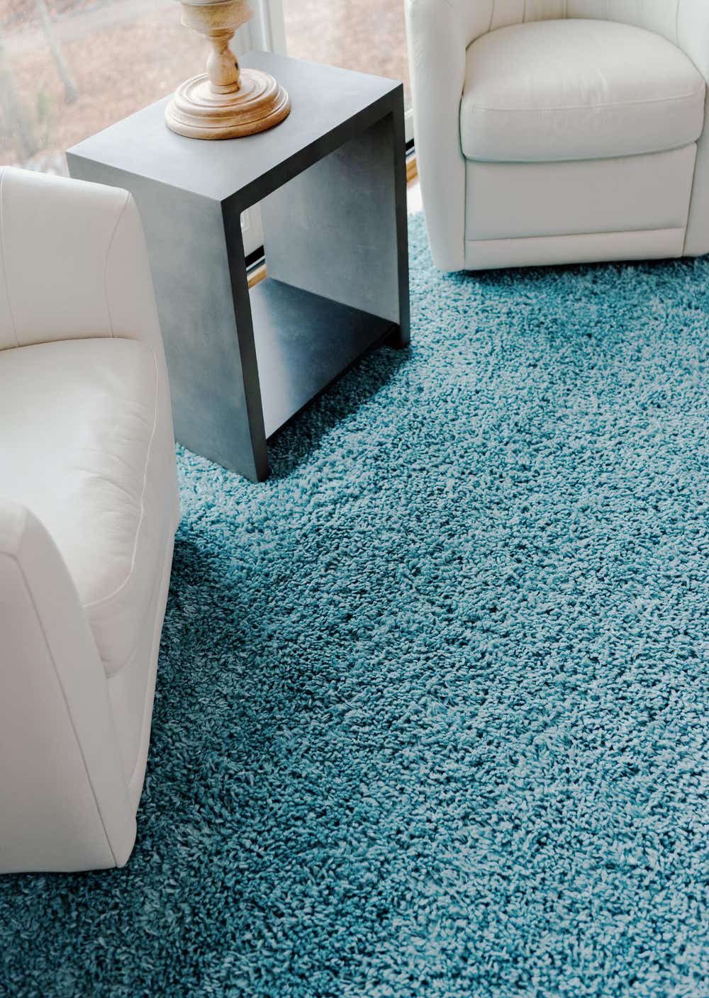 Aqua 9' x 12' Zermatt Shag Rug