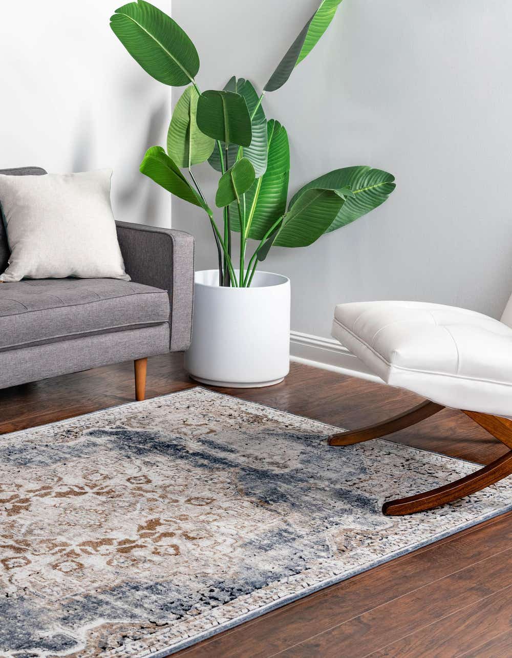 Slate Blue 5' x 8' Villa Rug | eSaleRugs