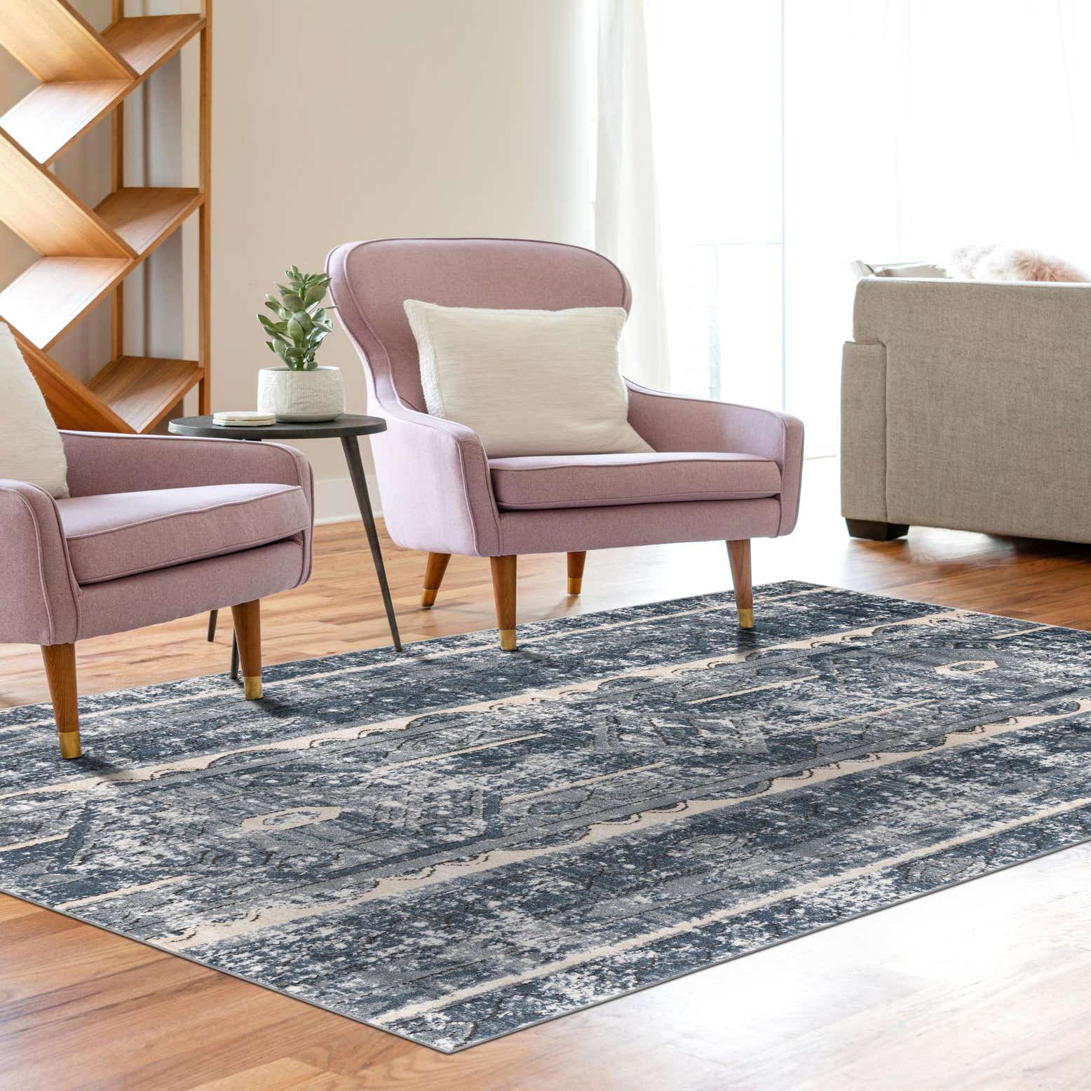 Blue 2' 2 x 3' Oregon Rug