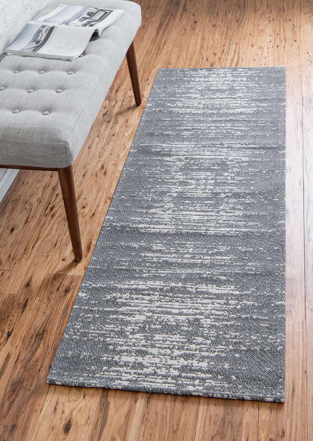 Dark Gray 2' 2 x 7' 4 Runner Rug