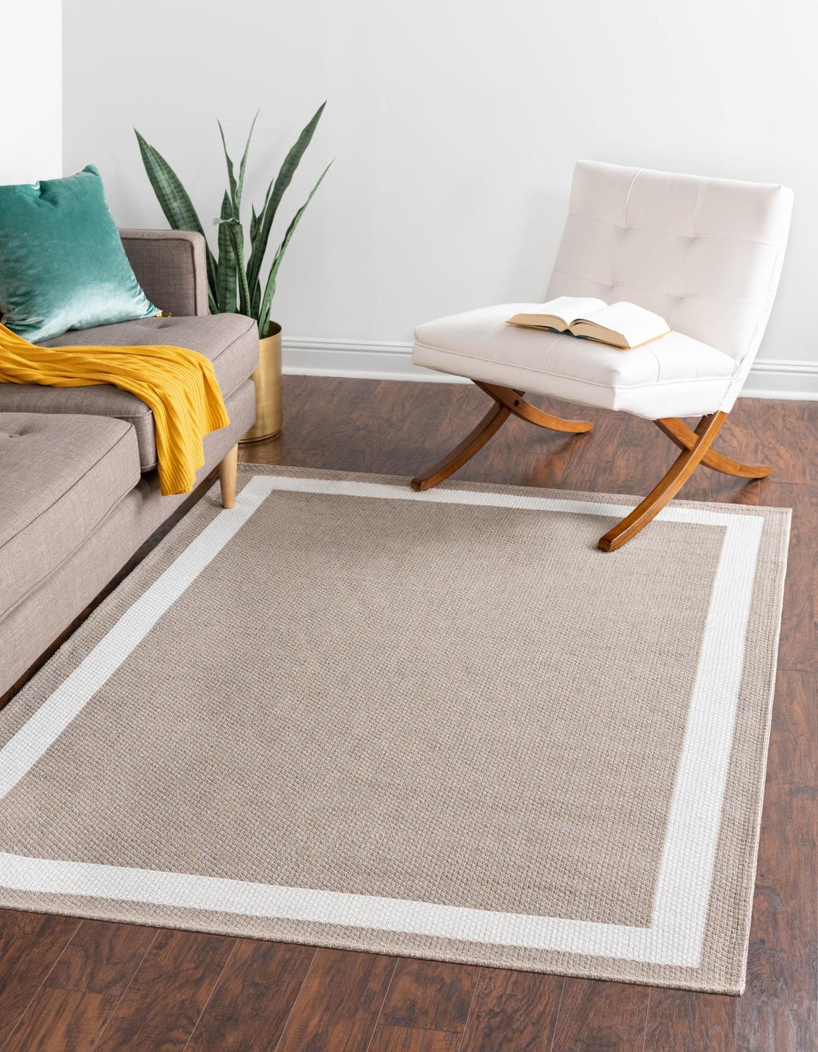 Taupe 6' 4 x 9' Rug