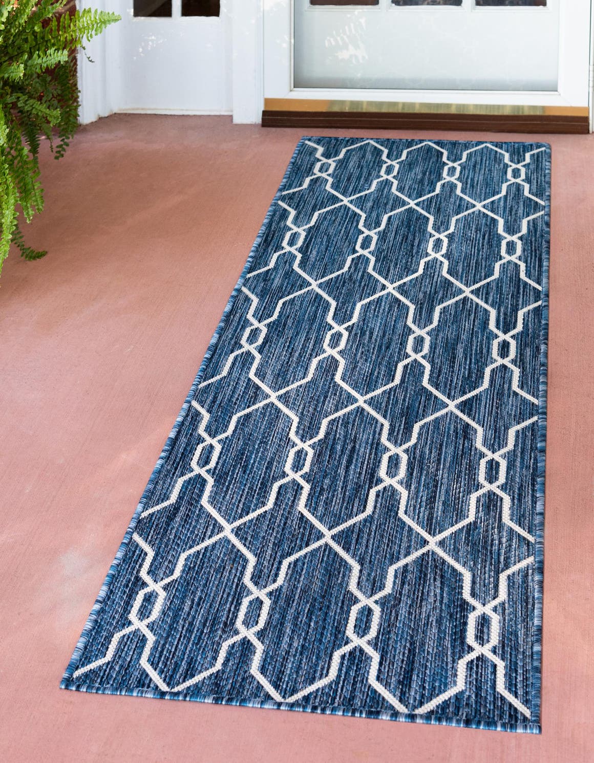 outdoor lattice rug