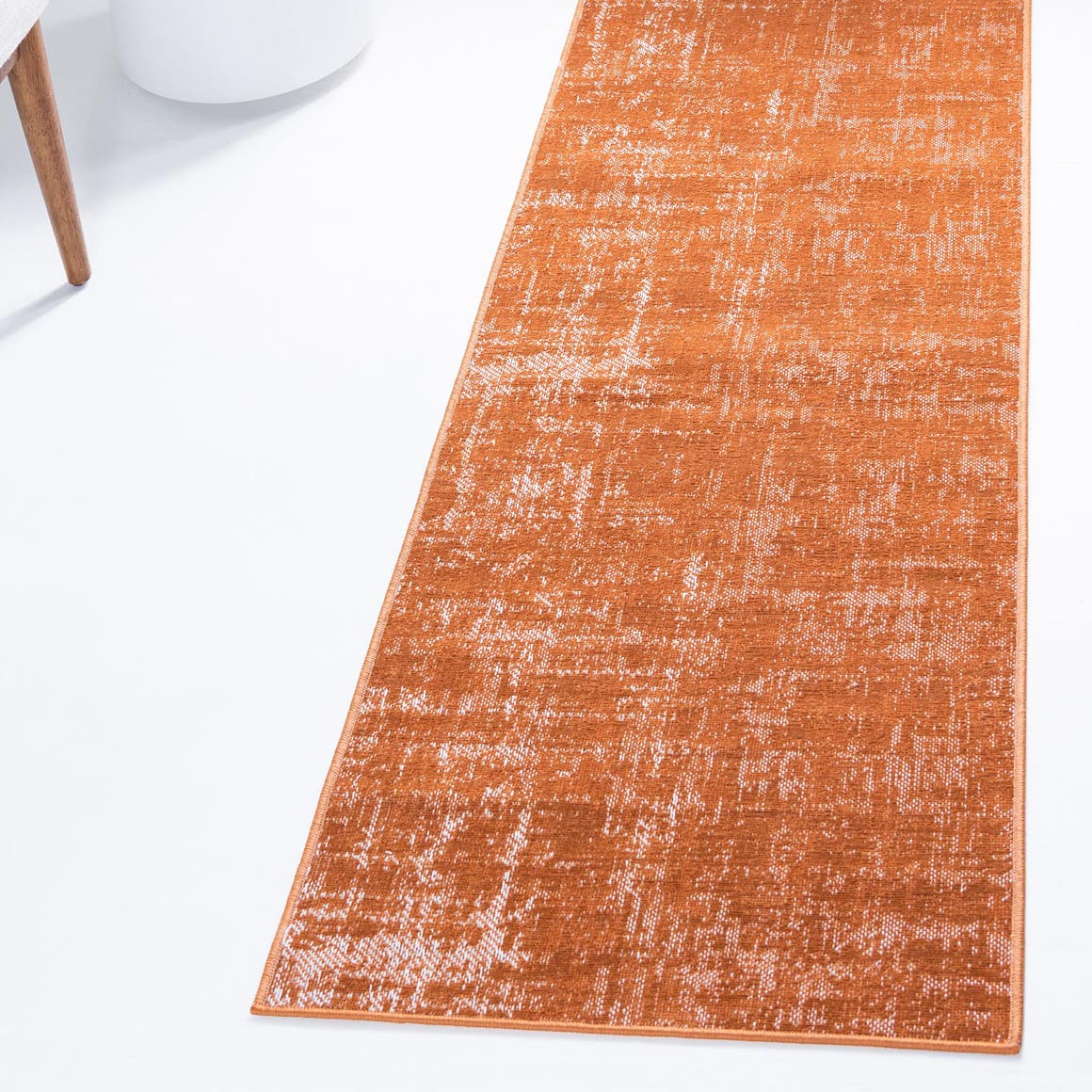 Orange 2' x 6' Valencia Runner Rug