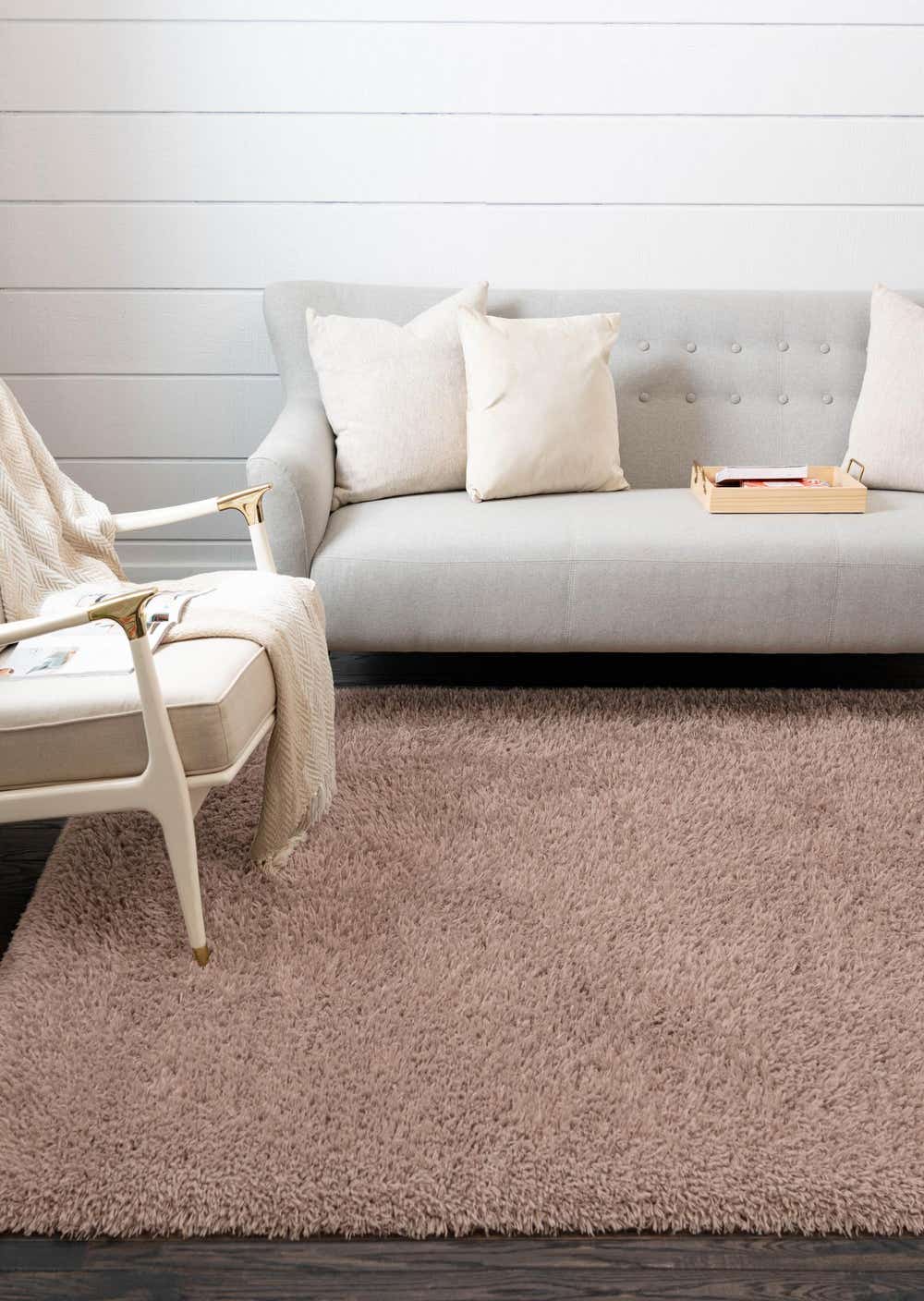 Khaki 2' x 3' Cozy Rug