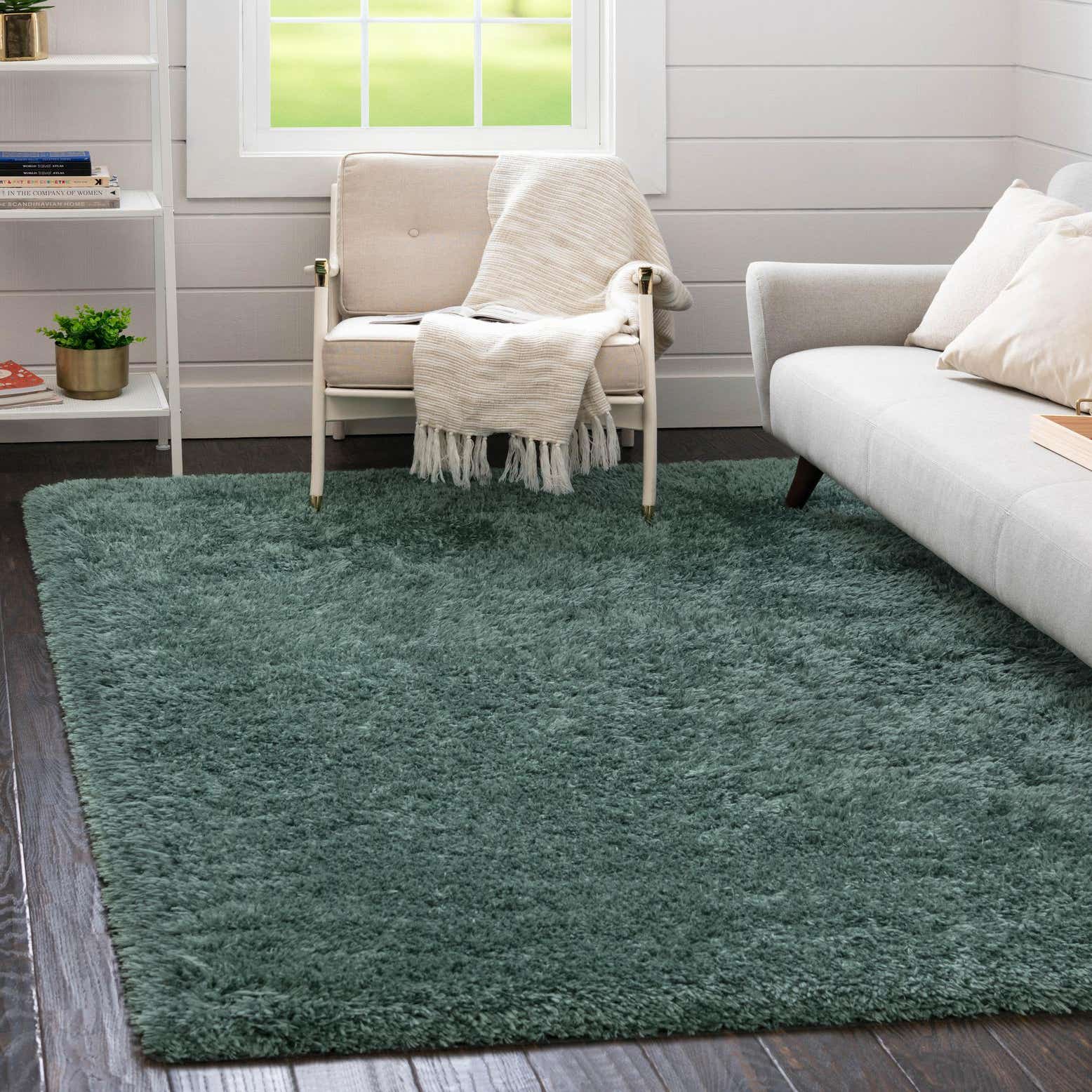 Forest Green 10' x 13' Infinity Shag Rug