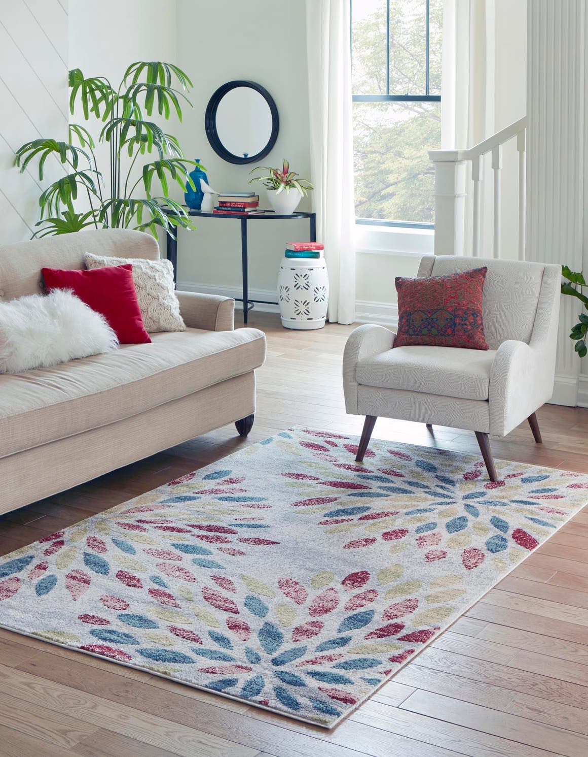 Multicolor 5' x 8' Charleston Rug