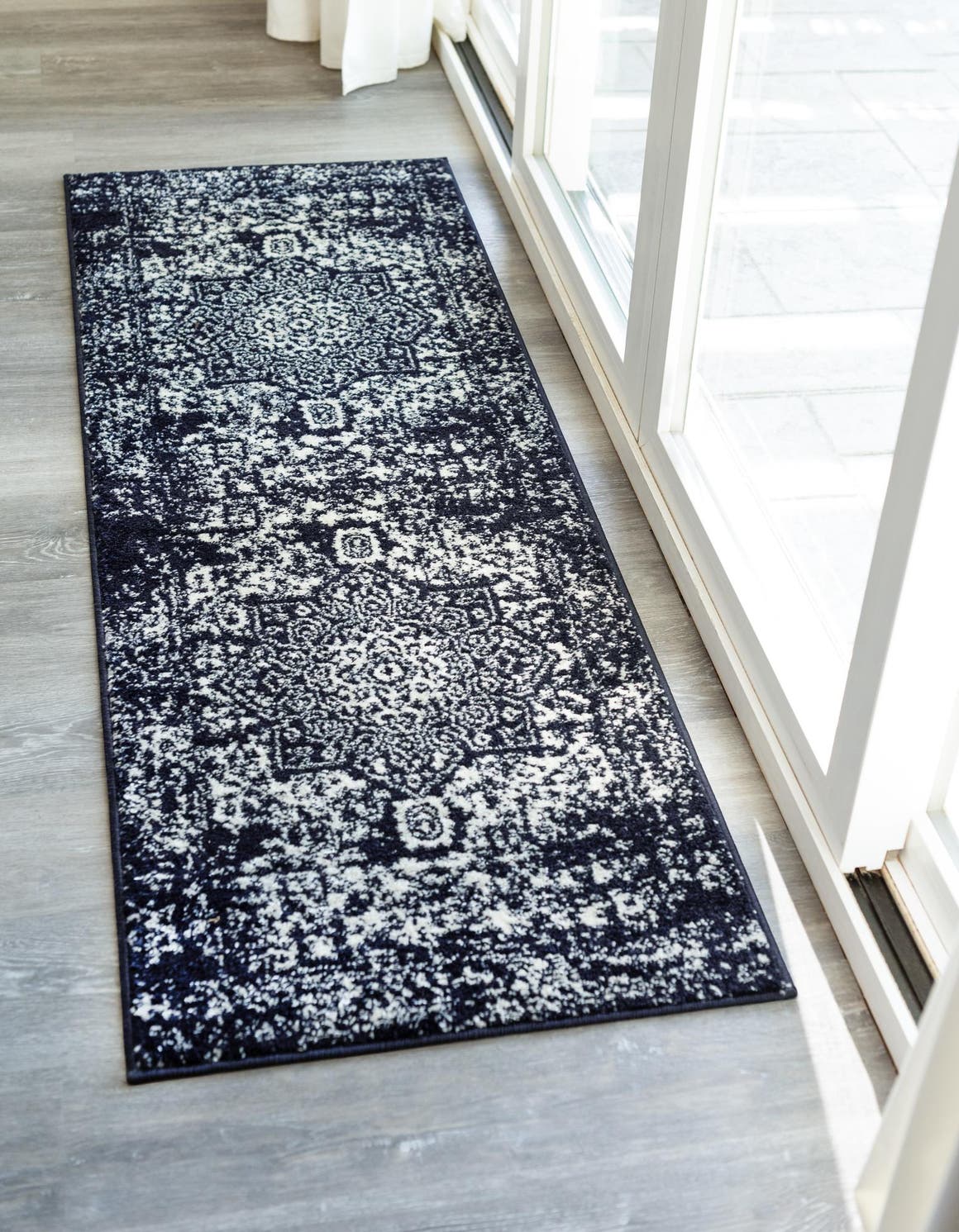 Navy Blue 2' x 6' Arlington Runner Rug